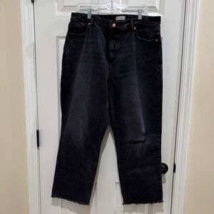 LOFT Women’s Relaxed Fit Black Jeans